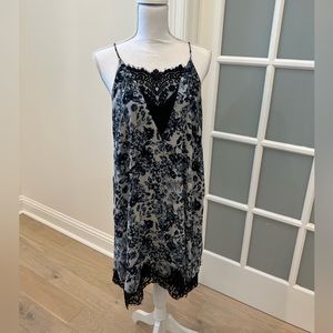 Winter Floral Lace Slip Dress Size L